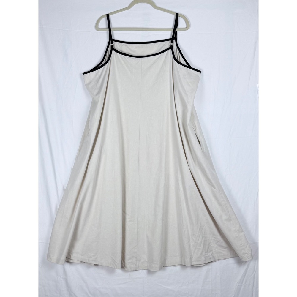 Ava and Viv Shift Dress Sleeveless 3X Cotton Lightweight Beach Coastal Summer - Picture 4 of 8